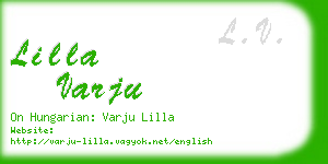 lilla varju business card